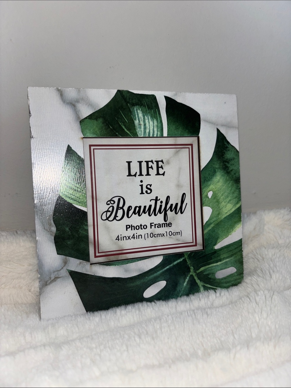 Monstera Photo Frame - 4x4in